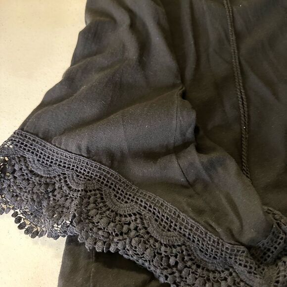 Charming Charlie black top with belle sleeves - Picture 6 of 8